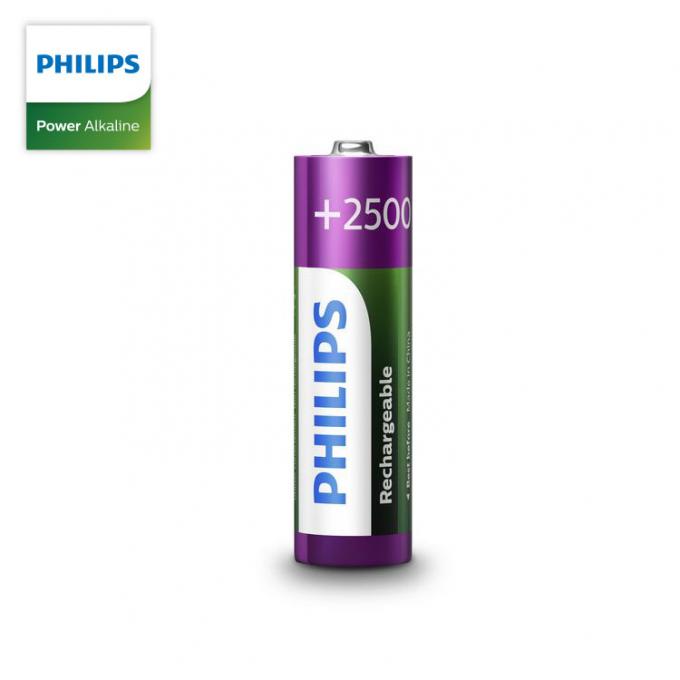 Батарея Ni MH Philips 1.2V 2450mAh AA перезаряжаемые для электрических игрушек